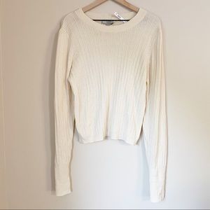 ASOS Cream Ribbed Sweater